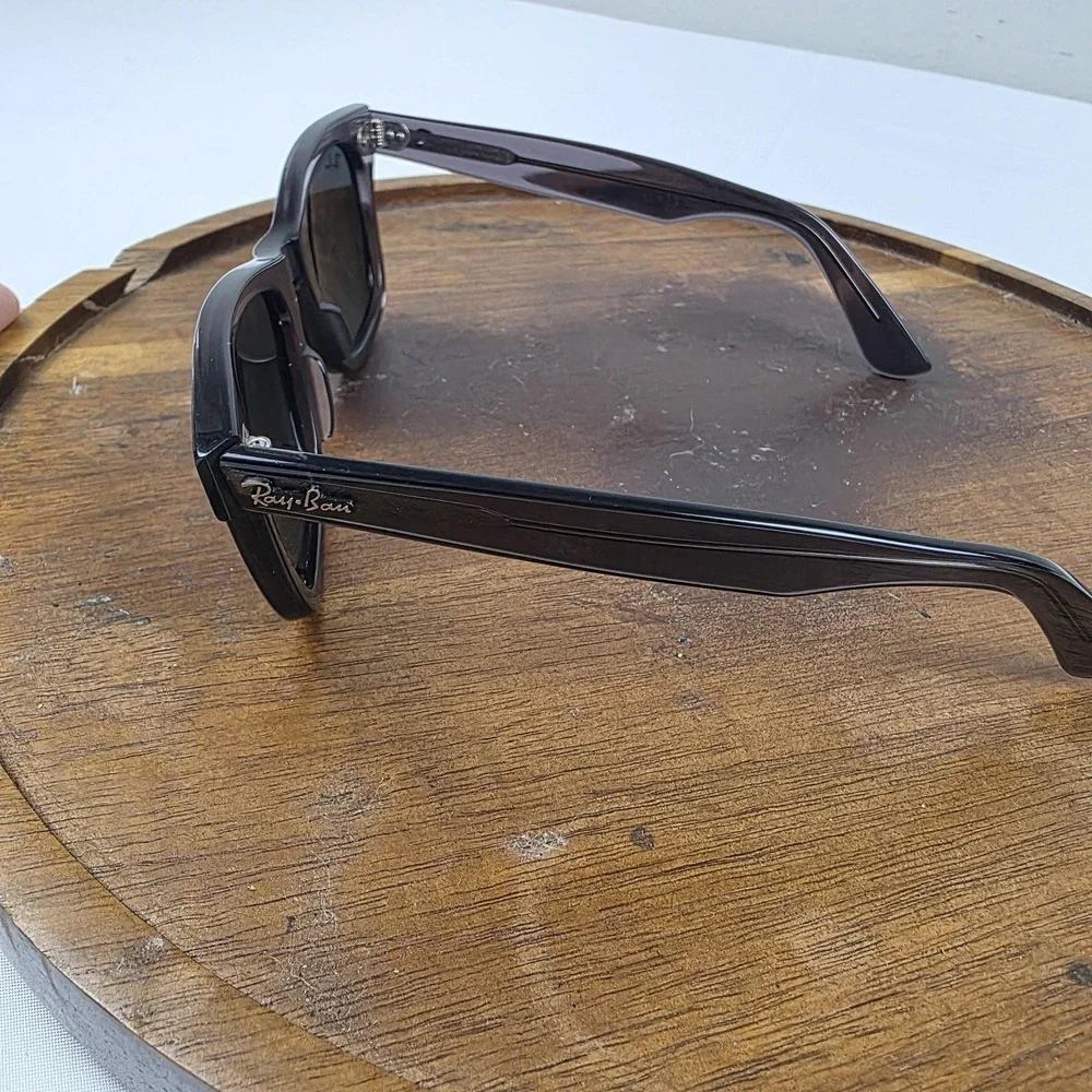 Ray-Ban RB2140 Wayfarer Sunglasses Mens 50-22 Black Gray Tinted Italy 6641/R5